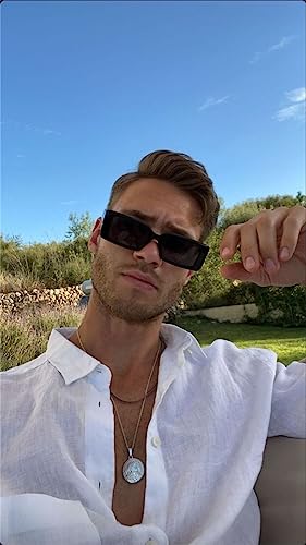 GIFIORE Trendy Rectangle Sunglasses Retro Cool 90s Vintage Fashion Narrow Square Frame Sun Glasses UV400 Protection3