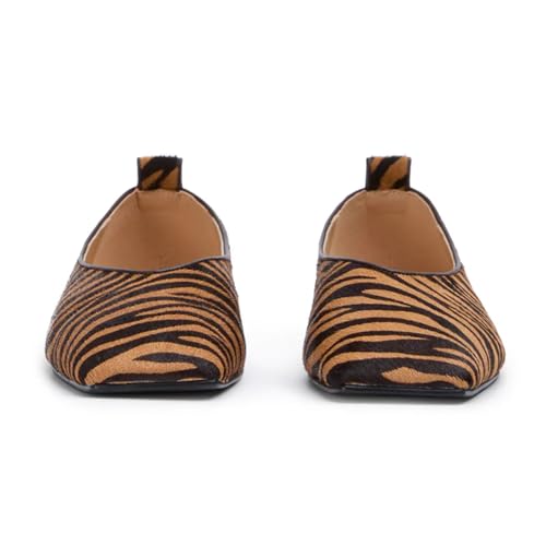 Agodor Ballet Flats for Women Mary Jane Shoes Women Flats Square Toe Comfy Bling Metallic Ballerina Dress Casual Shoes3