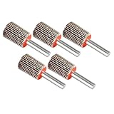 Gettimore Schleifscheiben, 15 mm, Schaftmontage, Körnung 80, 2,5 cm, mit pneumatischen und elektrischen Werkzeugen, 5 Stück