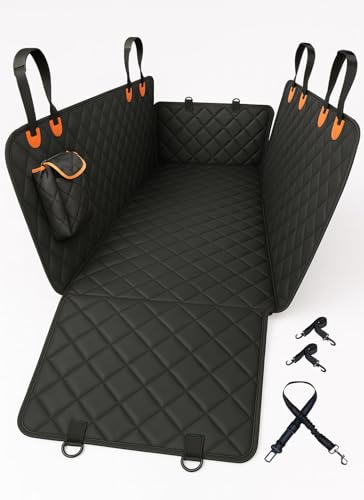 fidozen Dog Car Seat Cover for Back Seat - 100% Waterproof 600D Heavy Duty Dog Hammock for Car...