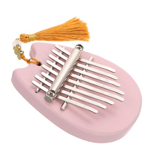 HANABASS Beginner's Thumb Piano Portable 8 Note Kalimba Finger Piano Roll Trumpet for Travel