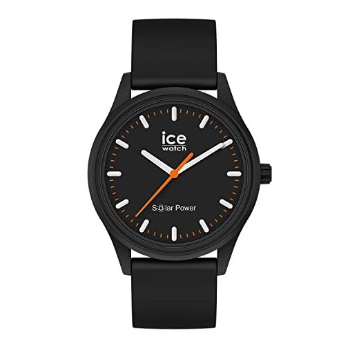 ICE-WATCH - ICE solar power rock – svart herr/unisex klocka med silikonarmband – 017764 (Medium)