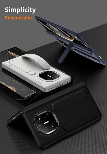 Coque compatible Huawei Mate X6 antichoc avec support bleu - 6