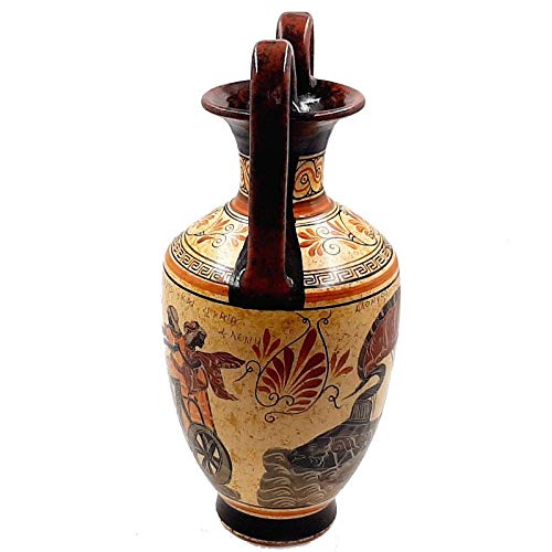 Miniatura 8 de Greek Pottery Amphora Vase 35cm,Paris abducts Helen