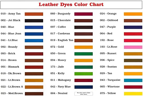 Angelus Leather Dye, 3 oz, Flexible, Permanent Dye for Leather, Dauber Included - Brown - Thumbnail 7
