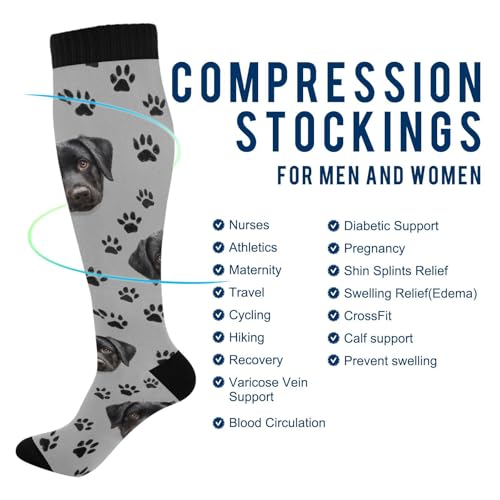 Image of Plaaee Gorilla on White Compression Socks for Women & Men Circulation Supports for Running,