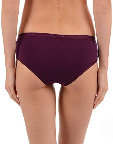 Image of Amante Solid Cotton Low Rise Hipster Panty Pack(Pack of 3)