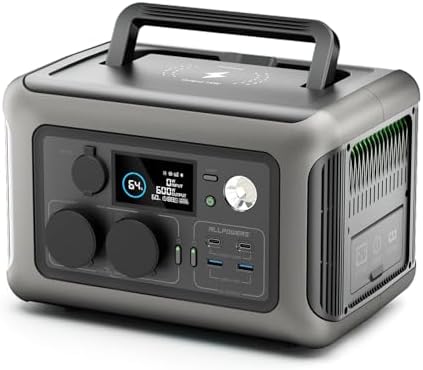 ALLPOWERS R600 Station électrique portable 299Wh, batterie LiFeP0...