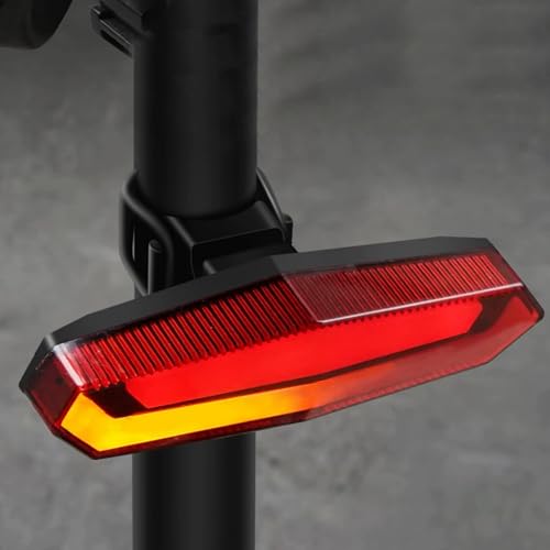 Feu arrière vélo télécommande sans fil LED étanche avec clignotants - 7