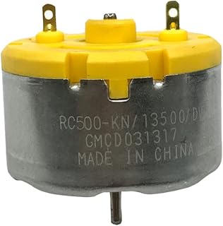 Carbon Brush DC Motor DC 6-12V 5500RPM RC500-KN/13500/14440/10600 Round Spindle DC Motor for Fragrance Machine Robot Sweeper (RC500-KN/13500)