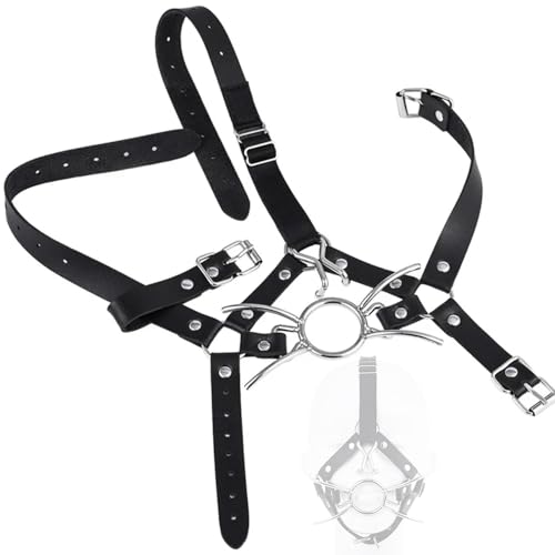 Harnais de tête respirant en nylon noir robuste