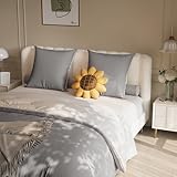 Photo Gallery biancheria da letto 4 pezzi, grigio scuro/grigio chiaro, copripiumino in microfibra di poliestere, 1 federa 155 x 220 cm+1 lenzuolo con angoli + 2 federe 80 x 80 cm, chiusura lampo non necessita di Photo Gallery biancheria da letto 4 pezzi, grigio scuro/grigio chiaro, copripiumino in microfibra di poliestere, 1 federa 155 x 220 cm+1 lenzuolo con angoli + 2 federe 80 x 80 cm, chiusura lampo non necessita di
