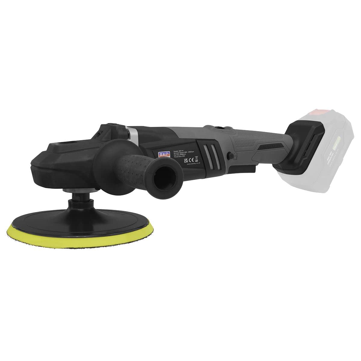 Sealey CP20VRPXKIT Kit de polisseuse rotative sans balais série SV20 V 4 Ah Ø 180 mm 2 piles