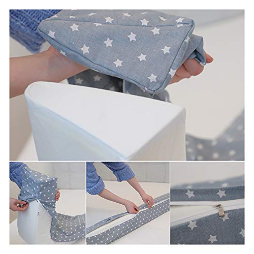 Valla para cuna anticaída y barrera protectora de cama infantil plegable de 1,8m 7