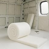 MHG Living Campervan Insulation Roll – 8M x 370mm x 50mm – Itch-Free Thermal Polyester – Moisture Resistant, Eco-Friendly Loft, Roof & Wall Insulation for Vans, Sheds & Homes