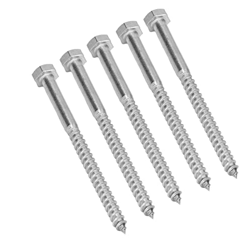 25 Stück Hex Head Lag Bolts, 304 Edelstahl Partial Thread Selbst schlag schrauben für Holzhäuser oder Dach komponenten (M8*110MM) 25 Stück Hex Head Lag Bolts, 304 Edelstahl Partial Thread Selbst schlag schrauben für Holzhäuser oder Dach komponenten (M8*110MM)