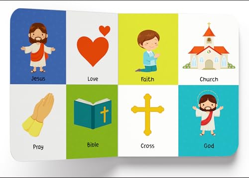 Image of My First 100 Bible Words - Illustrated Christian Board Book for Kids: Learn First Faith-Based Words from the Bible with Bright Pictures & Simple Meanings | Early Spiritual Vocabulary Builder for Toddlers & Preschoolers | Ages 2-6 Years