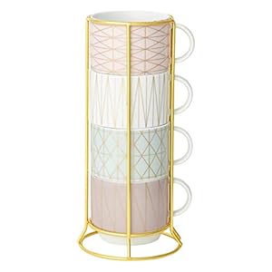 フランフラン タワーマグ ライン（4個セット）" 