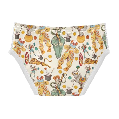 Boys' Exclusive Briefs Toddler Underwear 95% Combed Cotton Boxerbriefs 2T Circus Pattern 322
