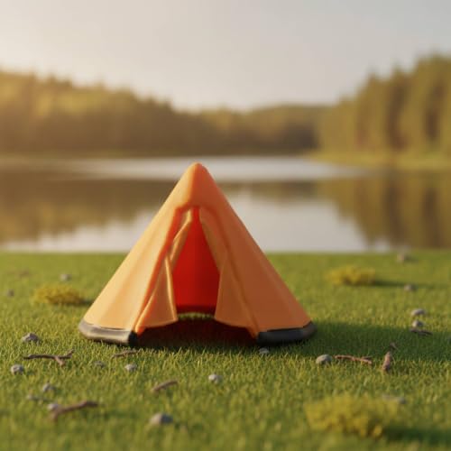 Mini tienda compacta triangular decorativa para maquetas de coleccionismo modelo B 2