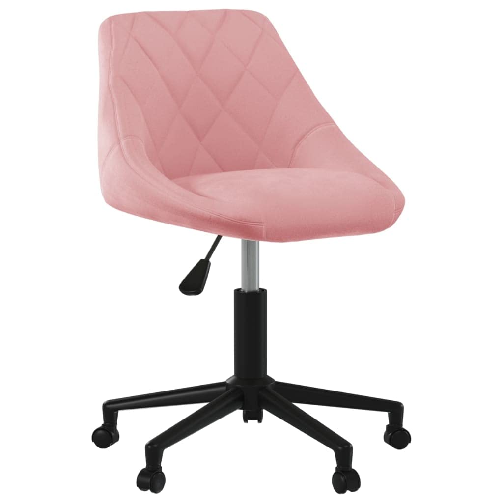 SKM Chaise pivotante de Salle à Manger Rose Velours,Meubles,Fauteuils et chaises,Chaises de Cuisine,Rose,5.9KG,3089037