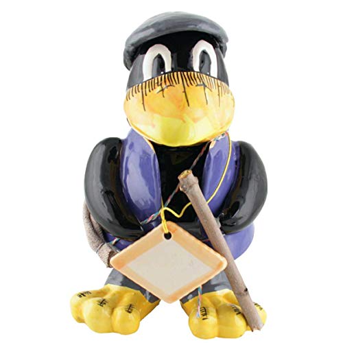 Preisvergleich Produktbild Tangoo Keramik Rabe Wanderer Hans in blauer Weste