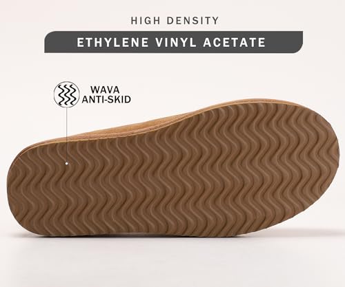 Slippers for Women Genuine Suede Water Resistant Women's Slippers with Memory Foam and Faux Fur Lining Comfy Furry Shoes Gifts for Women Footwear4