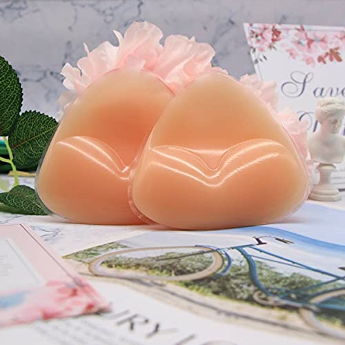 Inserções de sutiã 1 par de silicone para seios de silicone reforçadores impermeáveis. Gel push-up p