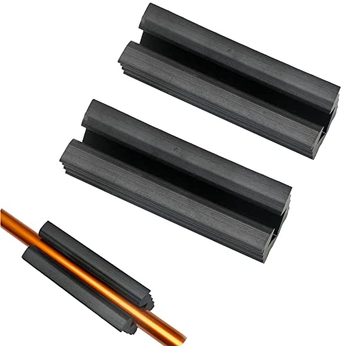 gofidin 2PCS Golf Shaft Clamp Golf Vise Clamp Rubber Reshafting Head Extractor Grip Golf Club Vise Clamps Golf Club Regripping Tool