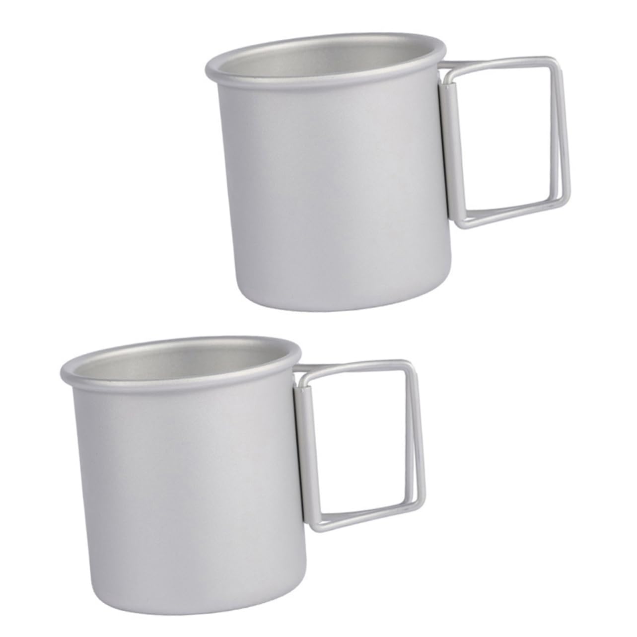 TOYANDONA 2 set Tazza Pieghevole In Alluminio Per Acqua Potabile Manico Per Esterni Da Viaggio Da Campeggio Pieghevole Portatile Contenitore Per Acqua 2 pezzi*2