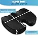 Philosophy Gym Memory Foam Seat Cushion, Gel Enhanced Office Chair Pad, Comfortable Ergonomic Desk Chair Pillow, Black