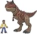 Fisher-Price Imaginext Jurassic World Dinosaur Toy Camp Cretaceous Carnotaurus Toro & Darius Figure Set for Pretend Play Kids Ages 3+ Years