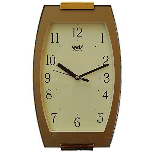 Image of Ajanta Plastic Analog Wall Clock For Home And Offices (28 Cm X 17 Cm, Step Movement, Ivory)