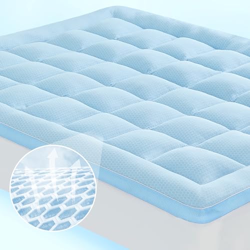 BEDELITE Topper de colchão Twin GG para dormitório universitário, jacquard macio e grosso Q-Max >0,5