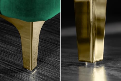 Riess Ambiente Samt Sofa MODERN BAROCK - 235cm - smaragdgrün - 3-Sitzer Chesterfield Design 3er Couch Samtsofa Samtcouch Polstersofa – Bild 6