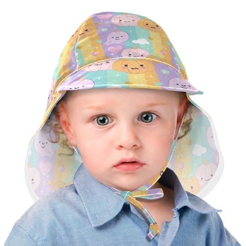 Pumpkin Cartoon Baby Sun Hats Boys Hats Girl UPF 50+ Adjustable Traveling Swim2
