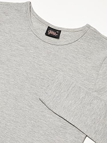 Blusa Manga Longa em Cotton Juvenil Gloss, Cinza, 14