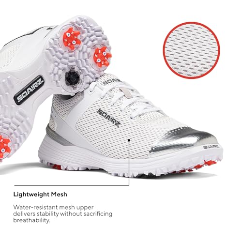 SQAIRZ Freedom Ultra Women's Athletic Golf Shoes, Designed for Balance & Performance, Replaceable Spikes, Breathable, Golf Footwear2
