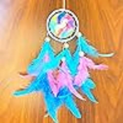 Dream Catcher for Home Decor, Gift, Wall Hangings, Meditation Room, Yoga Temple, Wind Chime & Car Feather Hanging (Pack of 1)