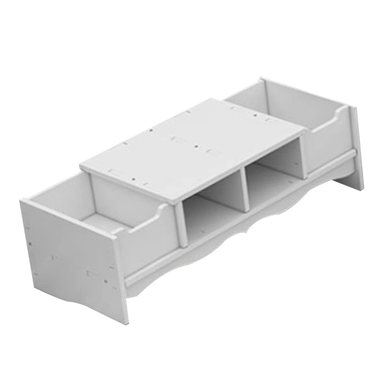 OSALADI Supporto per Monitor da Tastiera Mini Schermo del Computer Supporto Portatile per Laptop Compatto Supporto per Laptop Regolabile Forniture per Ufficio per Scrivania Auto Bianca PVC