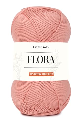 Art of Yarn 100% Cotton Mercerized Yarn Fine, Soft, Fino