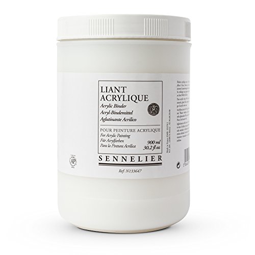 Acrylic Binding Medium Sennelier 900ml pour la préparation de peinture acrylique