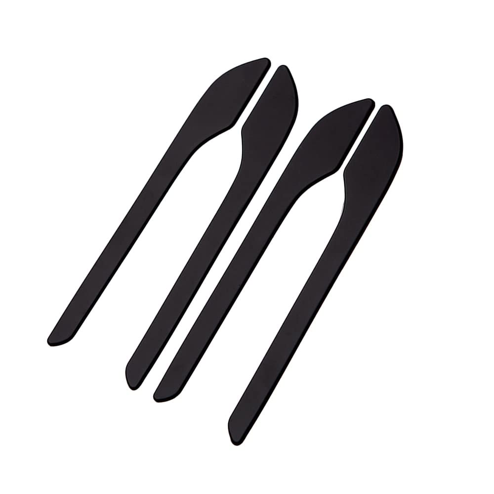 Rinkteea One Color Exterior Car Door Handle For Model 3 2022 Y Accessories Door Cover Paste Carbon Fiber Abs Three 4Pcs/Set Car Handle(B)