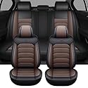 BAITUB Autositzbezüge für Hyundai Santa Fe Leder Sitzbezüge Auto Set Komplettset Autositzschoner Sitzschoner Auto kompatibel mit Seitenairbags