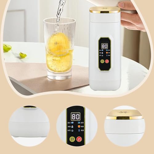 Tetera Eléctrica portátil 450 ml acero inoxidable miniatura 6