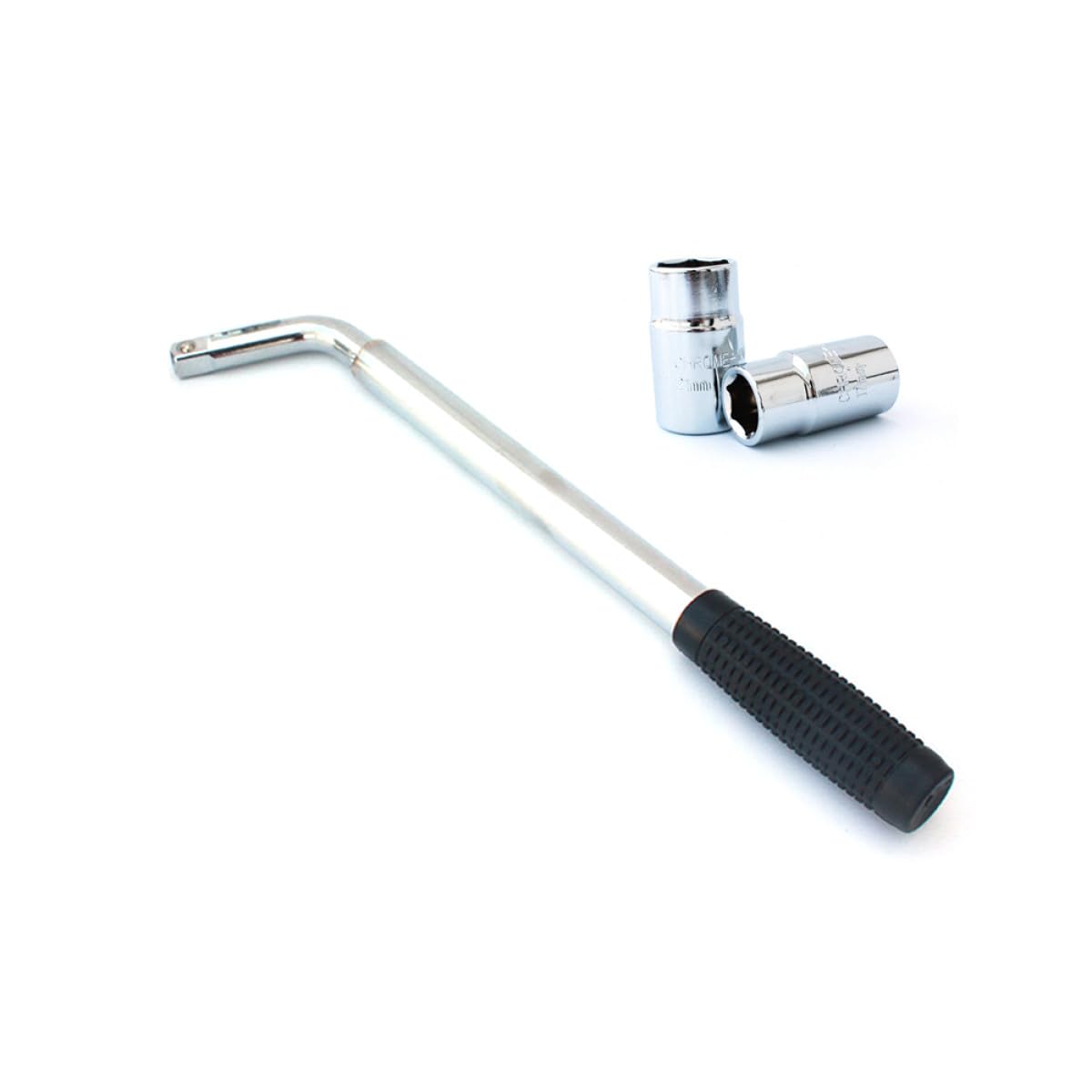 Veemoon Teleskop Radmutternschlüssel Ausziehbar 17/19mm und 21/23 Mm | Vanadiumstahl, Silber, Präzise Verarbeitung, zum Lösen und Anziehen von Radmuttern