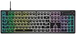 Clavier de jeu filaire CORSAIR K55 CORE RGB à membrane – Disposition QWERTY US, interrupteurs silencieux et réactifs – Résistance aux éclaboussures – RGB à dix zones – Touches multimédia – Compatible iCUE – PC, Mac – Noir