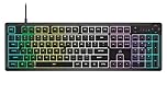 Corsair K55 CORE RGB Membran Kabelgebundenes Gaming-Keyboard – Leise, reaktionsschnelle Schalter – Spritzwassergeschützt – RGB mit Zehn Zonen – Medientasten – iCUE-kompatibel – QWERTY NA – PC, Mac –