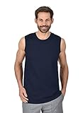 trigema burladingen Klassischer Schnitt Trigema Herren 636404 Top, Blau (Navy 046), XXX-Large