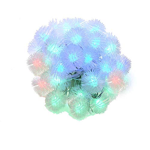 Luces de flash doble Kurt Adler con punta de bola de nieve multicolor para Navidad